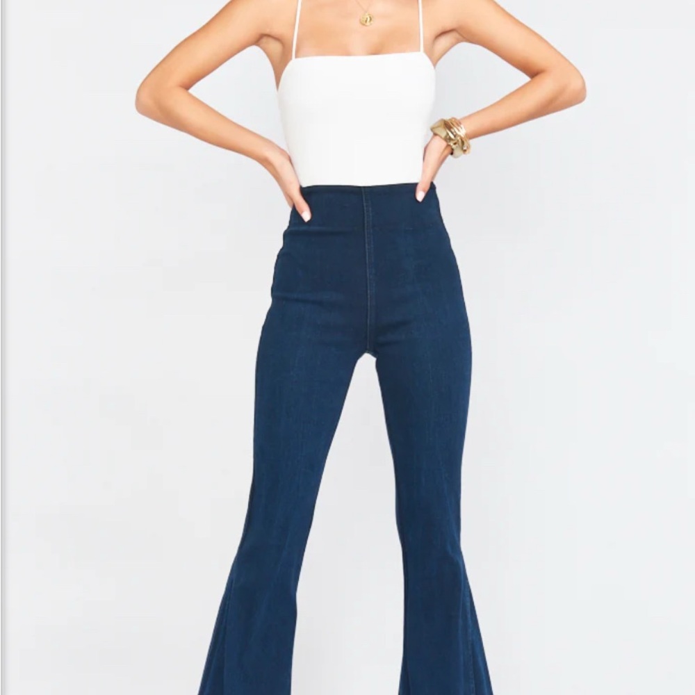 Show me your mumu Berkeley elastic waist flares medium m